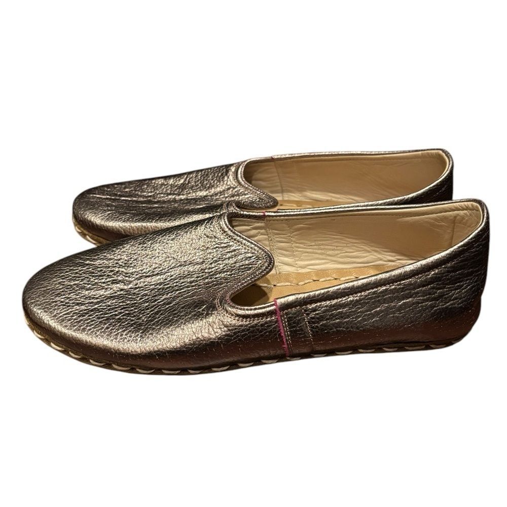 AKANA handcrafts leather flats W 39 shoes loafers - Picture 4 of 7